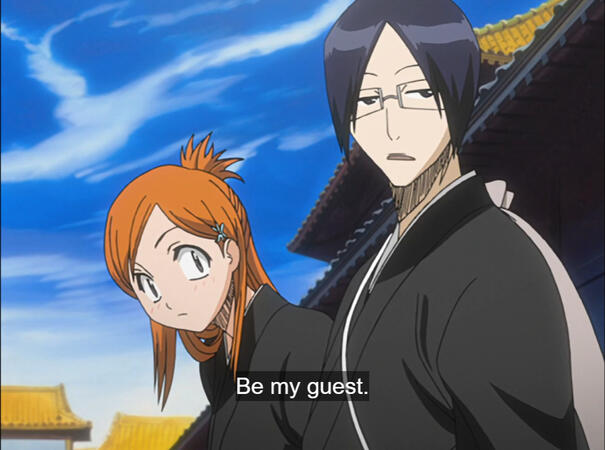 Uryu and Orihime Uryu and Orihime